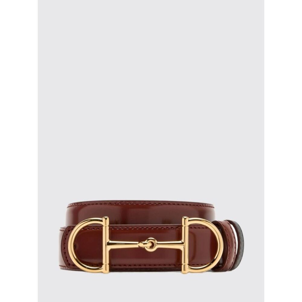 Gucci Women Gucci Horsebit Reversible Leather Belt With Clamp